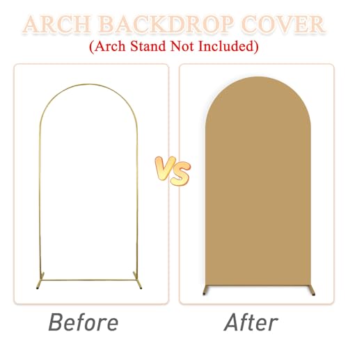 Housse d'arche marron extensible occultante pour masquer les structures en métal 2,2m