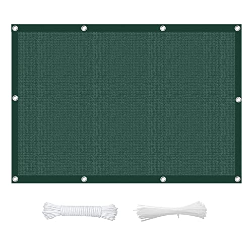 Voile d'ombrage pour jardin et terrasse grand format rectangulaire vert - 2