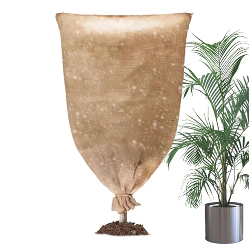 Sacos de yute para plantas, sacos de yute, protección contra heladas para verduras, árboles en caso de nieve y lluvia