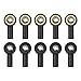 10Pack ShareGoo Metal M2 Ball Head Holder,M2.0 Tie Rod End Ball Joint Linkage Ball Head Bracket Compatible with HSP Tamiya Mini 4WD RC Car Model Boat (Black)