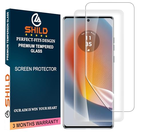 Image of SHILD - (2 Pack Screen Protector Guard for Moto Edge 50 Fusion Perfect - Fits Design (6.8-inch Screen Size) | Transparent Screen Guard For Moto Edge 50 Fusion - Fingerprint Support /S PEN Compatible /HD