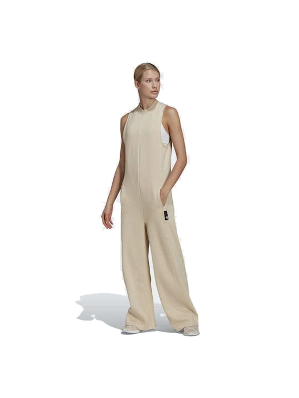Sportswear Women's Sleeveless Tracksuit, Beige