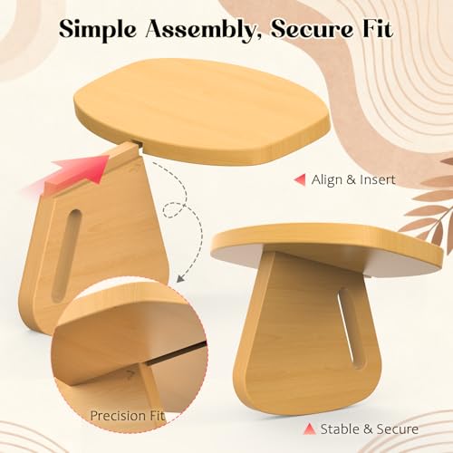 Meditation Bench (Seiza Bench) – Pine Wood Kneeling Prayer Seat, Portable Yoga & Meditation Stool - Image 5