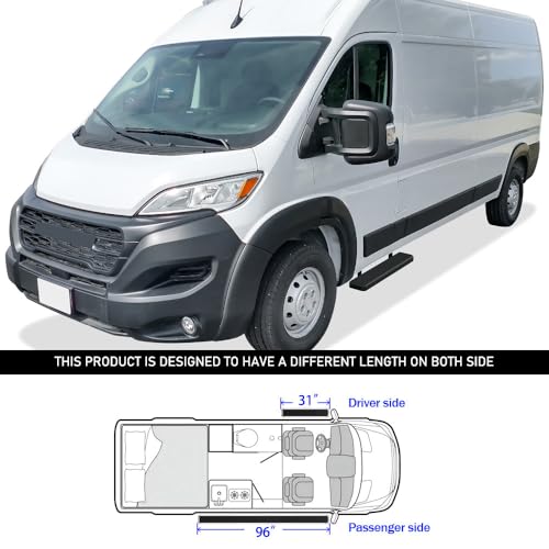 Estribos Tuxtreme para Ram ProMaster 2014-26, acero inox miniatura 6