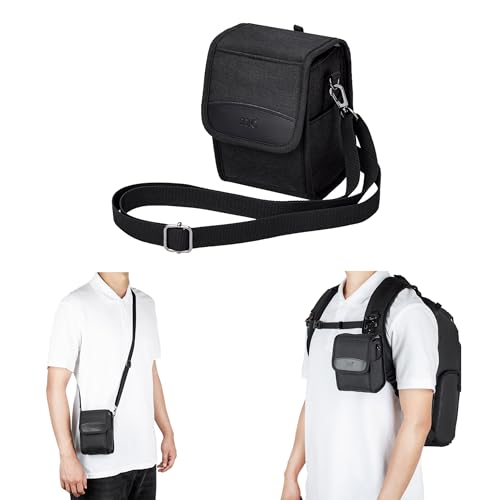 JJC Travel Carrying Camera Case Pouch for Sony A6700 A6000 A6100 A6400 A6500 A6300+16-50mm Lens, Fuji X100VI X100V Protective Case, for Ricoh GR3x GR III, Leica Sofort 2, Smartphone Power Bank & More -  OC-FX1 BLACK