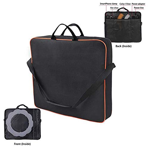 LXDDP 18-Zoll-LED-Ringlicht, 55W 240-LED-Ringlicht 5500K Fotografie, mit Spiegel und Stativständer, für Videoaufnahmen… – Bild 7