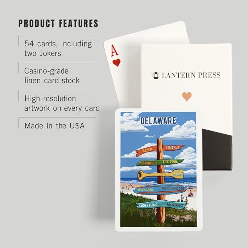 Baraja de Póker Delaware con 52 cartas miniatura 3