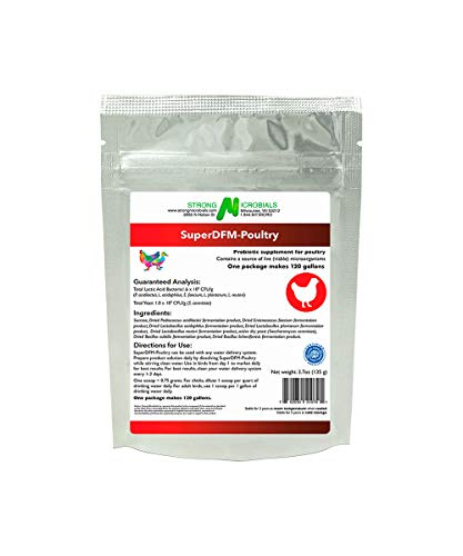 SuperDFM-Backyard Poultry, Probiotic Supplement for Poultry, Makes 120 Gallons