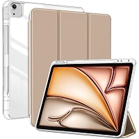 Fintie SlimShell Case for iPad Pro 13-inch (M5) 2025 / (M4) 2024 - [Built-in Pencil Holder] Soft TPU Protective Stand Back Cover with Auto Wake/Sleep, Composition Book