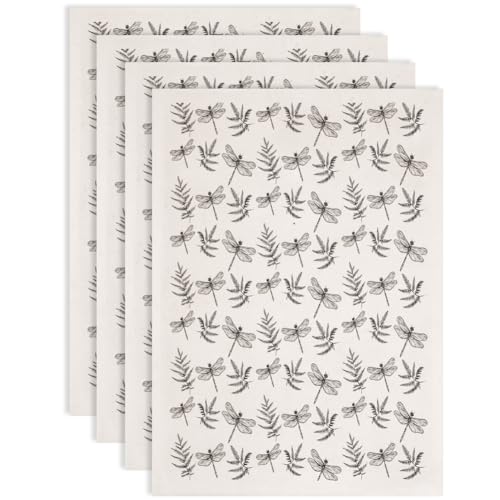 SUPERDANT 4 piezas calcomanías de cerámica negra para transferencia de esmalte de libélula y hojas para cerámica insectos Cuerpo de Arcilla papel de transferencia esmalte 52x37cm