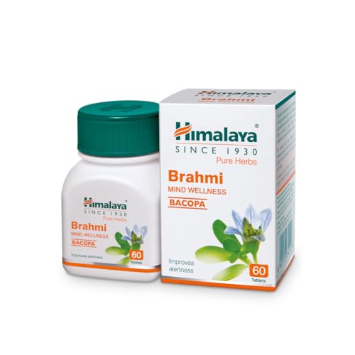 Himalaya Wellness Brahmi, 60 Tablets | Pure Herbs for Mind Wellness | Helps Improves Alertness view 1