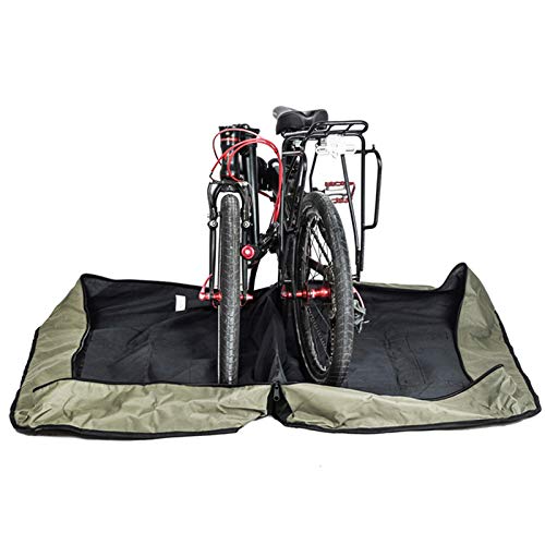 Bolsa de bicicleta plegable 20 pulgadas impermeable funda transporte coche avión 7