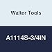 Walter Tools A1114S-3/4IN 3/4" HSS NC Spot Drill, 5.5 mm Length of Cut, 30 mm Extension Length, 131 mm Overall Length