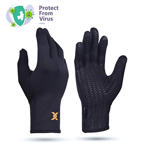 Thx4COPPER Infused Compression Winter Thermal Gloves, Touch Screen Full Finger Warm Glove