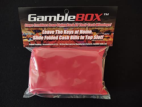 Original USA Gamblebox Gambling Personal Pocket Cash Drop Lock Box Safe Wallet With Red Velvet Carrying Bag - image 5