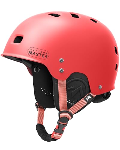 Image of OutdoorMaster Kayak Helmet, Wakeboard Helmet Whitewater Helmet Men Women, Water Helmet with Ear Pads, Surf Helmet 12 Vents Dial Fit Adjustment Longboard Helmet, Perfect for Kayaking, Boating