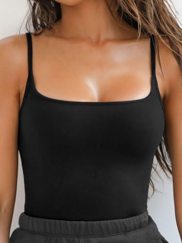 Image of SIGHTBOMB Ultra Soft Premium Feather Touch Cuddle TEE Micro Fibre Spaghetti Tank Tops for Women