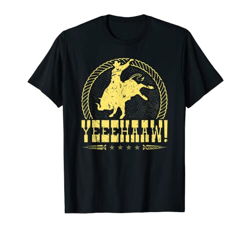 Yeeehaaw, Vaquero Rodeo Jaripeo Bull Rider Camiseta