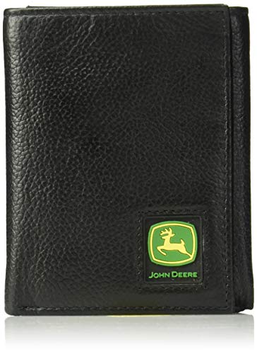 Preisvergleich Produktbild John Deere Herren Portemonnaie Tri-Fold - Schwarz - Einheitsgröße