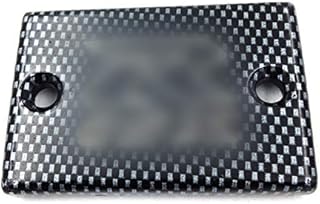 NBX- Tampa de reservatório de fluido de freio traseiro de fibra de carbono "GSXR" para compatível com Suzuki GSXR 600/750/1000/1100/Hayabusa/Katana/SV-650/S/GS-500/GSF-600S Bandit/RF-600R /GSF-650F /DL-650 TL-100 0S