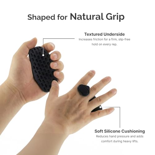Image of Cult Silicone Hand Grip Strengthener for Forearm, Wrist & Finger Exercise, Non-Slip Ergonomic Design, Durable & Sweat-Resistant for Home, Gym & Rehab Use (Black)