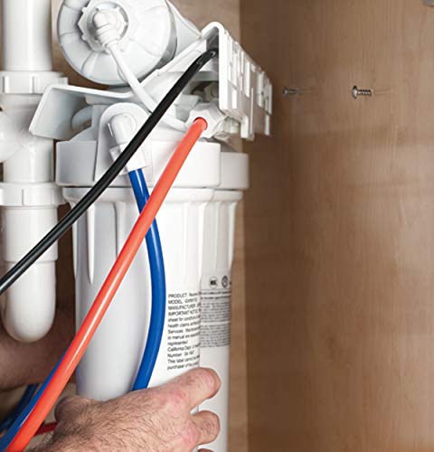 Ge Reverse Osmosis System & Under Sink Water Filter | Faucet & Easy Install Kit Included | Premium Filtration Reduces Lead, Chlorine & More | Replace Filters Every 6 Months | Gxrm10Rbl #TOP6