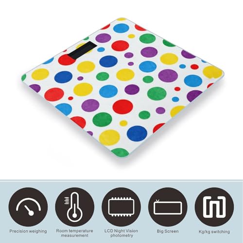 Báscula Digital de Baño Colorida con Puntos miniatura 3