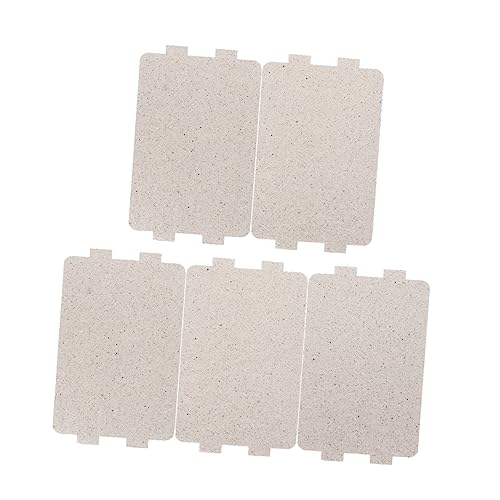 TOPBATHY Ricambio Foglio di Mica per Microonde 5 Pezzi, Piastre Isolanti Resistenti al Calore, Accessori Guida D’onda per Protezione Microonde Casa e Cucina