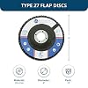 Benchmark Abrasives 4 x 5/8 Premium Zirconia Type 27 Flap Discs for Angle Grinder, 4 Inch Sanding Disc, Rust Removal, Deburring Finishing - Grinding Wheels (10 Pack) 40 Grit