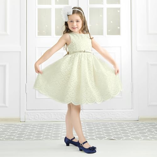 Image of PANDNAINJIA Girls Dress Shoes Toddler Heels Mary Jane Pumps