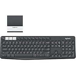 Teclado Logitech K375S Logitech K375s Swiss Grafito, Color Blanco - Teclado (RF Wireless + Bluetooth, Universal, Interruptor mecánico, Swiss, Inalámbrico, Universal)