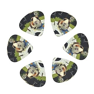 Jeu de 12 médiators de guitare drôles de cobayes pour guitare acoustique, guitare électrique, contrebasse, ukulélé - Les Beatles, Paul McCartney, John Lennon, RIngo Starr, George Harrison Jeu de 12 médiators de guitare drôles de cobayes pour guitare acoustique, guitare électrique, contrebasse, ukulélé – Image 2