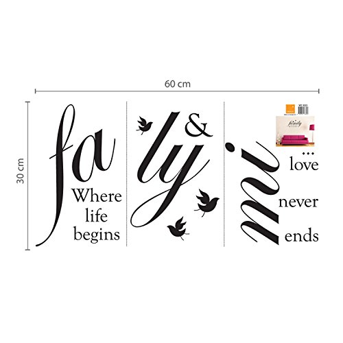 Walplus Wall Sticker, Black, 33 x 23 cm - Image 4