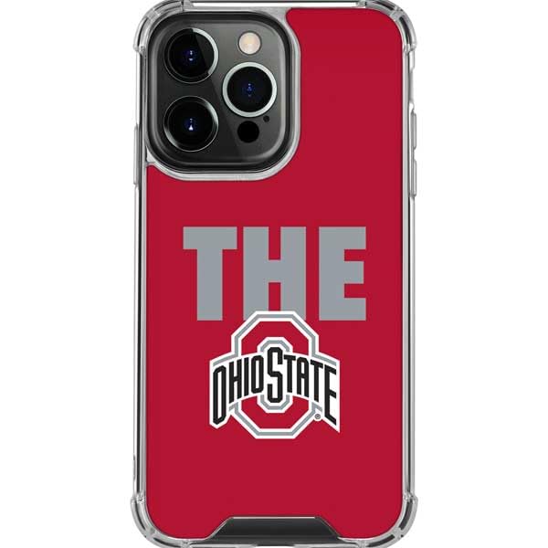 Skinit Clear Phone Case Compatible with iPhone 16 Pro Max - Officially Licensed Ohio State University The Ohio State Buckeyes Design