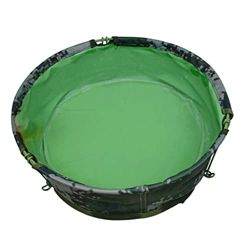 Camouflage Wash Bin Foldable Camping Sink Portable Water Container Tear-Resistant Perfect for Hiking BBQ Random Color