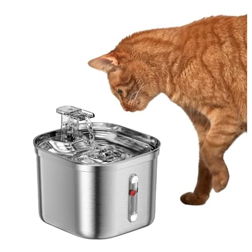 Fonte de Água para Animais de Estimação Bebedouro de Inox com Filtro e Purificação