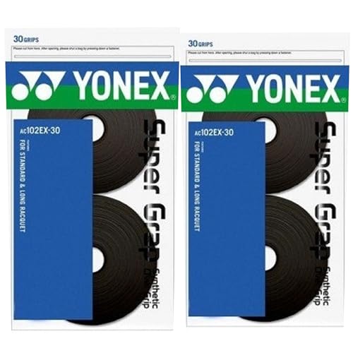 YONEX Wet Super GRAP, Assorted Colors (60 Grips Black)