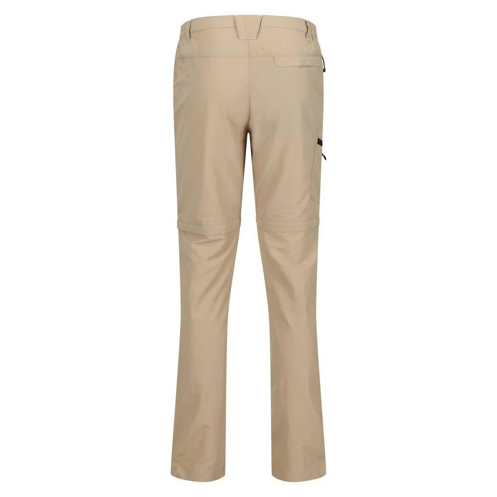 Regatta Men's Leesville II Zip off Walking Trousers Pantaloni da Escursionismo, Oat, 42W Uomo