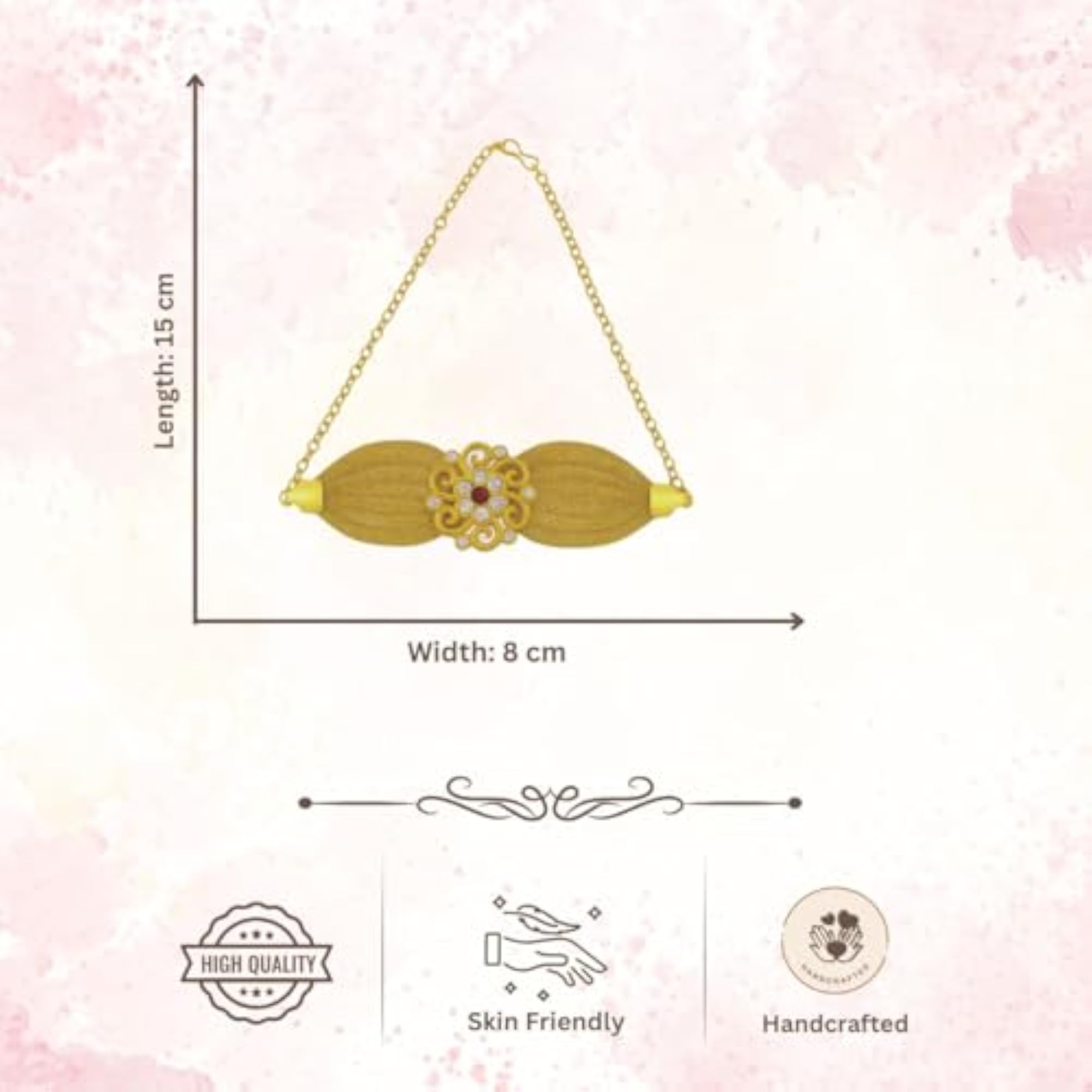 Women's Gold Plated Floral Stone Studded Anklet, Wedding