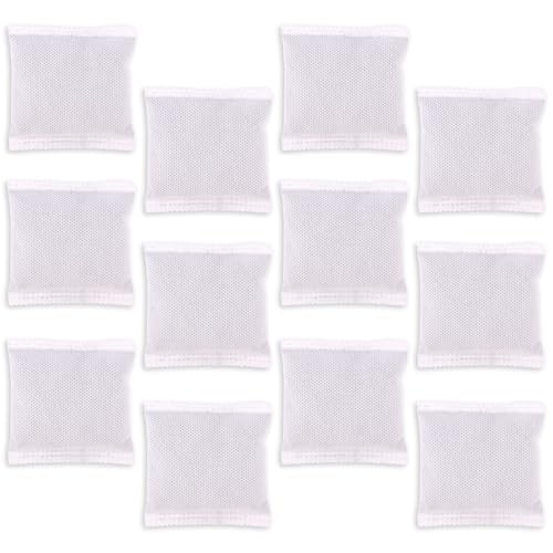 Fukaisu 12pcs Carbon Filter Refills for Playtex, 9x7cm/3.54x2.76in Coconut Shell Activated Carbon Odor Absorbing Deodorizer for Diaper Pail Systems Trash Cans Closets & Shoe Cabinets (Gray)