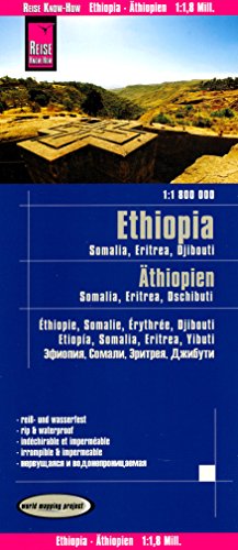 Horn of Africa: Ethiopia - Eritrea - Somalia - Djibouti 1:1,800,000 Travel Map, waterproof, GPS-compatible, REISE