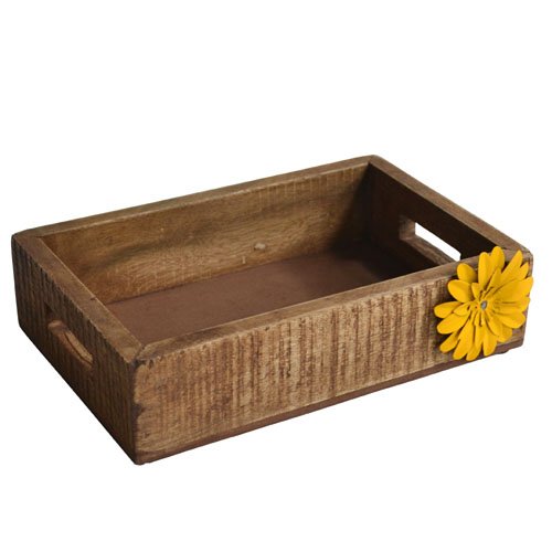 District18 Wood Metal Tray Amazon.in Home & Kitchen