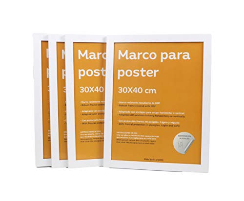 Nacnic 4-er Set Starke Klassische Fotorahmen zum Schutz und Anzeige von Fotos, Diplome, Plakate, Poster… – Ansicht 2