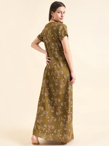 Image of Sweet Dreams Women's Cotton Maxi Casual Regular Night Dress