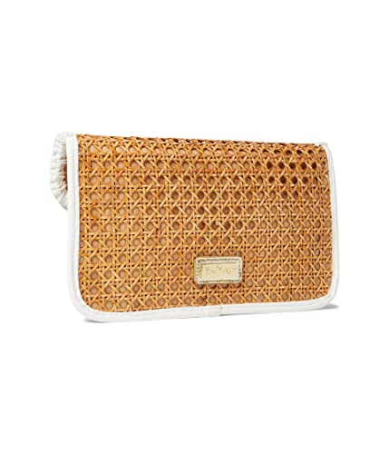 Lilly Pulitzer St. Barts Cane Clutch Natural One Size #TOP1