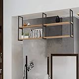 ✿ 【COLGANTE DEL TECHO】: Aproveche al máximo los espacios no utilizados. Este estante para flores se adhiere de forma segura al techo para crear la solución ideal de almacenamiento / exhibición de barra / cocina / recepción / sala de estar.