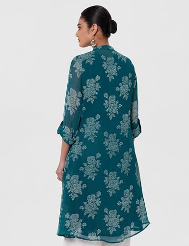 Image of BIBA Women Polyester Straight Fit Printed Kurta