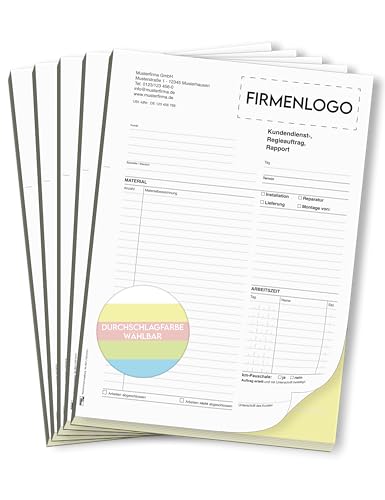 ORGASET Regiebericht/Rapport | personalisierbar mit Logo und...