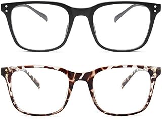 Livho 2 Pack Blue Light Blocking Computer Glasses for Women Men,TR90 Light Weight