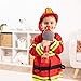 Melissa & Doug Fire Chief Role Play Costume Dress-Up Set, Pretend Play Firefighter Outfit with Realistic Accessories for Kids and Toddlers Ages 3+